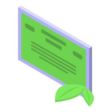 Sürdürülebilir iş uygulamaları için çevre dostu şirket politikasını temsil eden yeşil kontrol notu