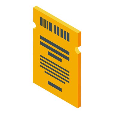 Barkodlu sarı etkinlik bileti bir olaya erişim izni veriyor