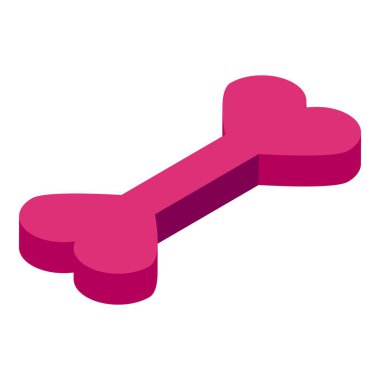 Kalp şeklinde pembe kemik beyaz arka planda yatar.