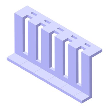 Modern stil beton çitler, boşluklar, açık alanlar için parlak ve çağdaş bir görünüm sağlıyor.