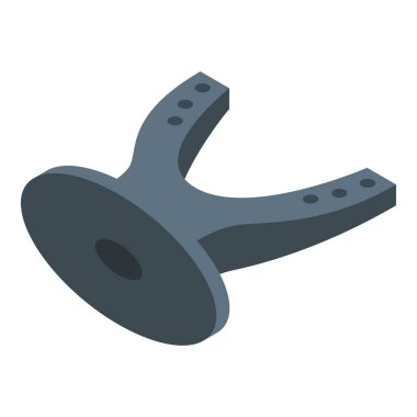 Demirci örsü, at nalı tabanında demirle izometrik görüntüde dövülmüş.