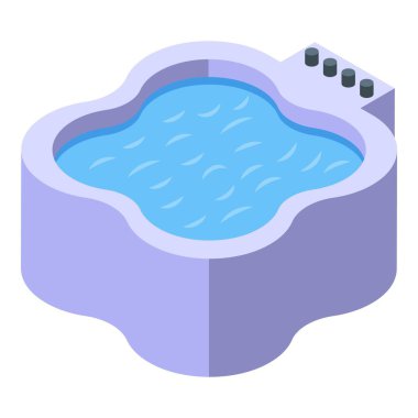 Hidromasaj fonksiyonu olan modern jakuzi rahatlık ve konfor sağlıyor, evde lüks bir spa deneyimi yaratıyor.