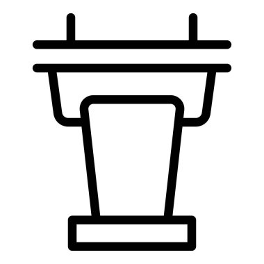 Halkı temsil eden bir tribünün simgesi.