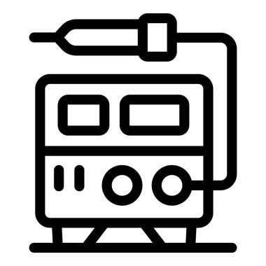 Lehim bileşenleri için elektronik cihaz, lehim kablosunu eritmek için ısı kullanıyor