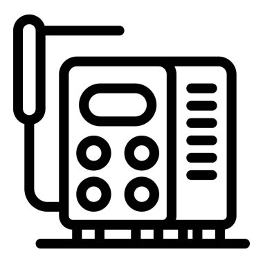 Radyo dalgaları üzerinden iletişim kurmak için tasarlanmış, antenli taşınabilir radyo vericisi.