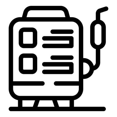 Metal işi için modern teknolojiyi kullanan bir kaynak makinesinin simgesi