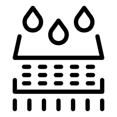 Su filtresi çalışıyor ve güvenli tüketim için içme sıvısını arıtıyor.