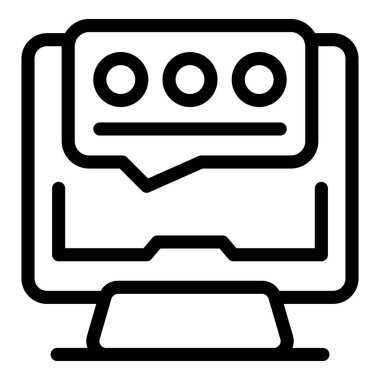 Üç nokta derecelendirmeli bir müşteri geribildirimi gösteren basit bir ekran simgesi