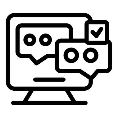 Anket, çevrimiçi test kavramını gösteren bir masaüstü bilgisayarında tamamlanıyor