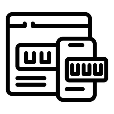 Web sitesi tasarım süreci yanıt veren web sitesi düzenini masaüstü bilgisayarından cep telefonuna gösterir