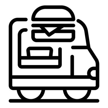 Seyyar yemek dükkânı müşterilere sokakta fast food servisi yapıyor.