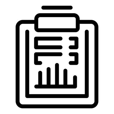 İstatistik tablosu olan bir mali raporu gösteren bir panonun satır simgesi