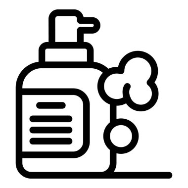 Dispansör şişesi temizleyici köpük salıyor, etkili el hijyeni ve mikrop temizliği sağlıyor.