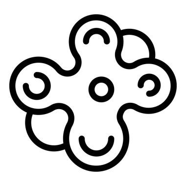 Kıpır kıpır dönen bir çizgi simgesi, gençler ve yaşlılar için rahatlatıcı bir oyuncak