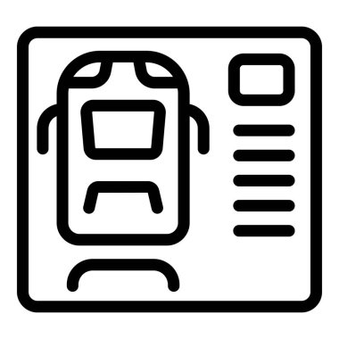 Bir otobüs için park yeri bulunabilirliğini gösteren mobil uygulama, bir yer bulmayı kolaylaştırır