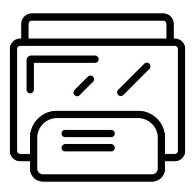 Bir konsola yerleştirilen eski oyun kartuşunun kalın, kalın çizgili simgesi