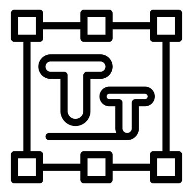 Dijital belgeleri düzenlemek için bir metin hizalama aracının simgesi, kullanıcı arayüzü tasarımı için kullanışlı