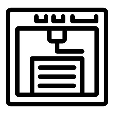 3d yazıcı yazılım arayüzü 3D tasarım ve imalat sürecini gösteren dijital bir model oluşturuyor