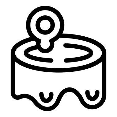 Açılan teneke kutu boyama kitabı için ana hatlarıyla ıslak yiyecek damlatıyor