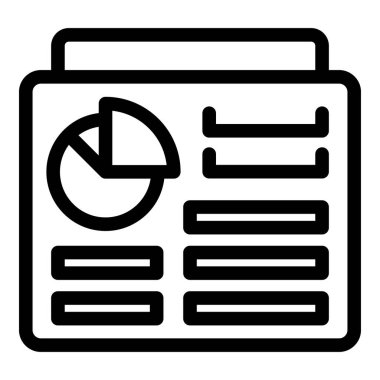 Bir panonun satır simgesi, finansal verili bir pasta grafiği ve istatistikli bir tablo sunar