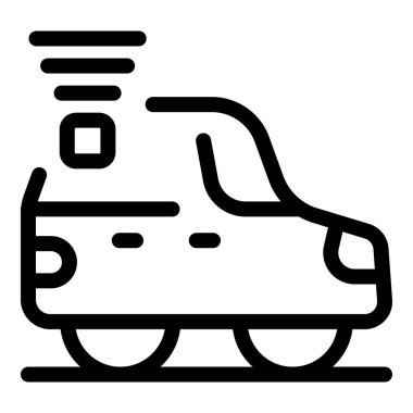 Basit dağıtım servisi simgesi, uygulamalar veya web siteleri için mükemmel