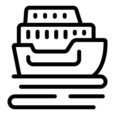 Kargo gemisi okyanusu aşıyor, malları dünyanın dört bir yanına taşıyor.