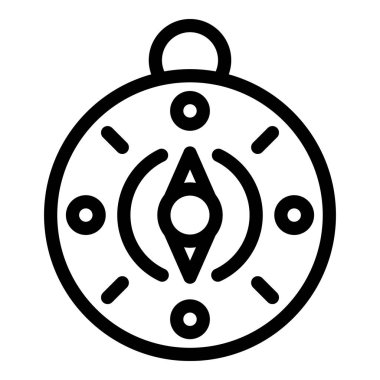 Yönü belirten, keşif ve rehberliği sembolize eden bir pusula resim simgesi