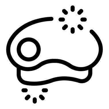 Basit bir biftek ikonu, web siteleri ya da uygulamalar için mükemmel.