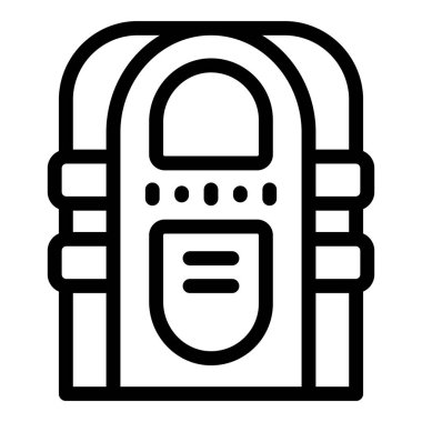 Müzik çalan düğmeleri ve hoparlörleri olan klasik müzik kutusu