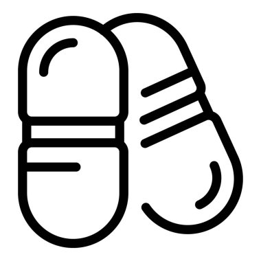 Eczacının elinde iki farklı şekilli ilaç var.