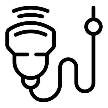 Ultrason makinesi, tıbbi görüntüleme ve teşhis için kullanılan ses dalgalarını yayıyor.