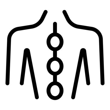 İnsan vücudunun basit siyah beyaz çizgili sanat simgesi omurgayla hizalanan üç ana çakrayı gösteriyor.