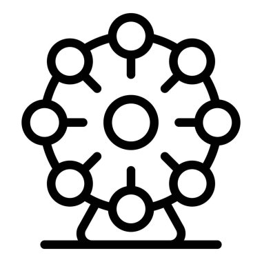 Dönme dolabın sanat simgesi eğlence parklarında neşe ve eğlenceyi sembolize ediyor.