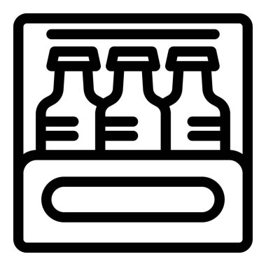 Mini bar buzdolabında bir otel odasında içecekler var, tüketilmeye hazır.