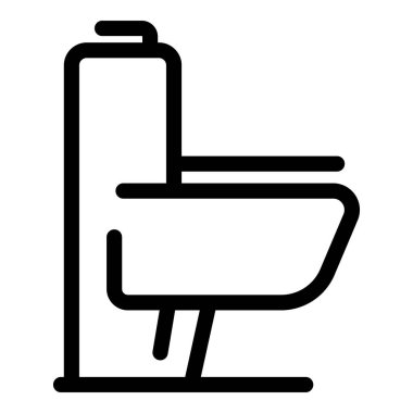 Basit bir klozet simgesi, web siteleri veya ev geliştirme, tesisat veya iç tasarım ile ilgili uygulamalar için idealdir.