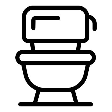 Basit bir tuvalet simgesi, web siteleri ya da ev geliştirme, tesisat ya da iç tasarım ile ilgili uygulamalar için mükemmel