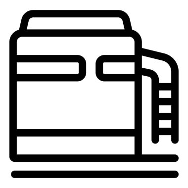 Yatak odasındaki mobilya kataloğu ya da web sitesi için mükemmel bir kaydıraklı ranza simgesi.