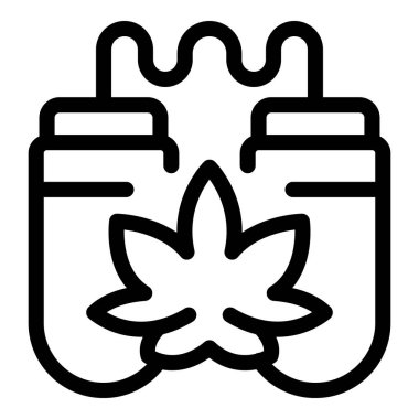 Siyah ve beyaz yaprak sembolü