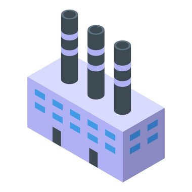 Üretimi ve ağır sanayiyi temsil eden üç bacalı büyük sanayi binası.