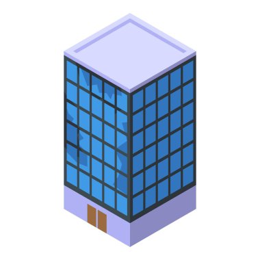 Şehir mimarisini ve kurumsal çalışma alanlarını temsil eden parlak cam cepheli çağdaş ofis binası