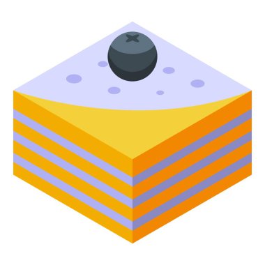 Tatlı ve cezbedici yaban mersini soslu kare pasta, fırın ve tatlı görselleri için mükemmel.