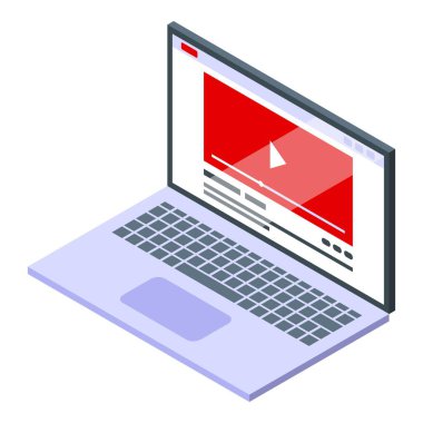 Bilgisayarda çevrimiçi öğrenme ve dijital içerik tüketimi öneren bir video oynatıcı gösteriliyor