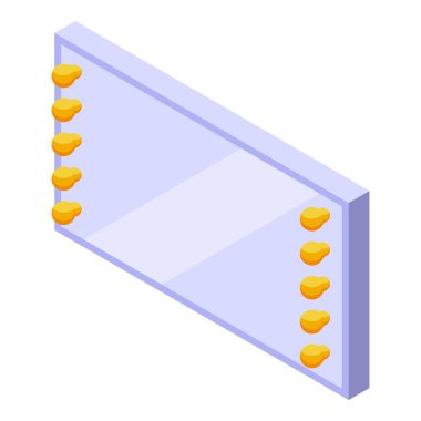 Makyaj aynası. Kozmetik ürünleri için aydınlatıcı ampuller.