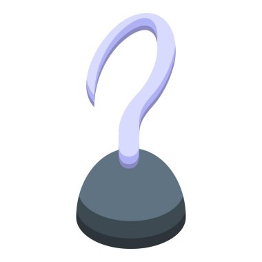 Yuvarlak bir üste duran korsan kancası deniz soygunu ve maceraların sembolüdür.