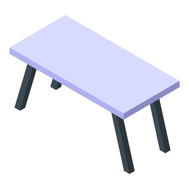 Açık gri yüzeyi olan modern ofis masası dört siyah bacağın üzerinde duruyor.