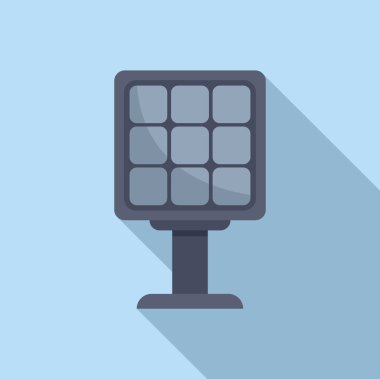 Güneş paneli güneş ışığını elektriğe dönüştürüyor, yenilenebilir enerji ve çevresel sürdürülebilirliği sembolize ediyor