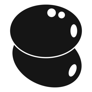 Birbirinin üstünde duran iki kivi meyvesinin simgesi.