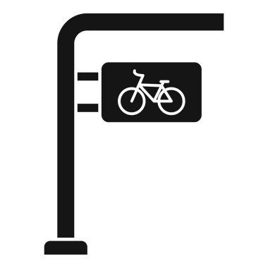 Bisikletlerin park edileceği yeri gösteren siyah beyaz simge