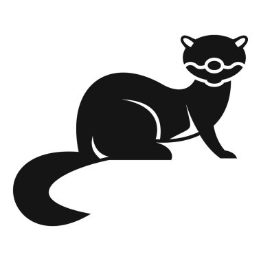 Siyah dağ gelinciğinin silueti sakince oturuyor, basit ve zarif bir tasarım.