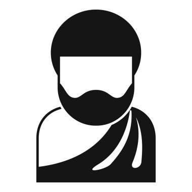 Toga giyen sakallı bir adamın simgesi.